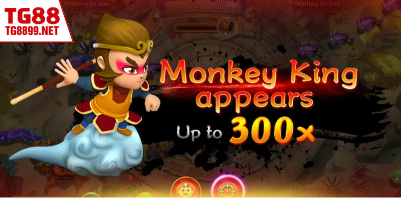 Monkey King Fishing TG88 – Kiểm Soát Xu Khi Săn Boss 2 Giao diện tổng quan Monkey King Fishing với bố cục rõ ràng